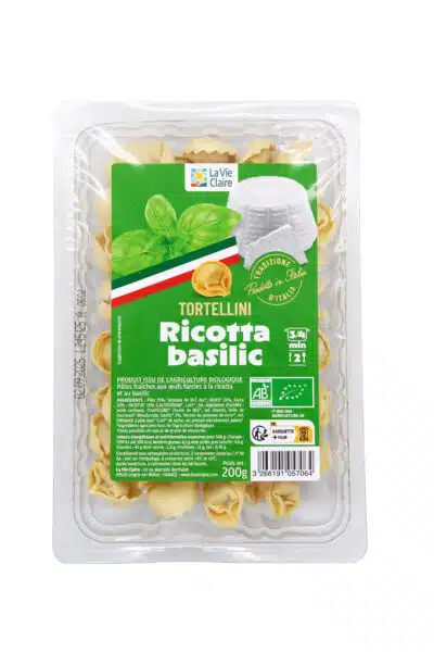 Tortellini Ricotta Basilic bio