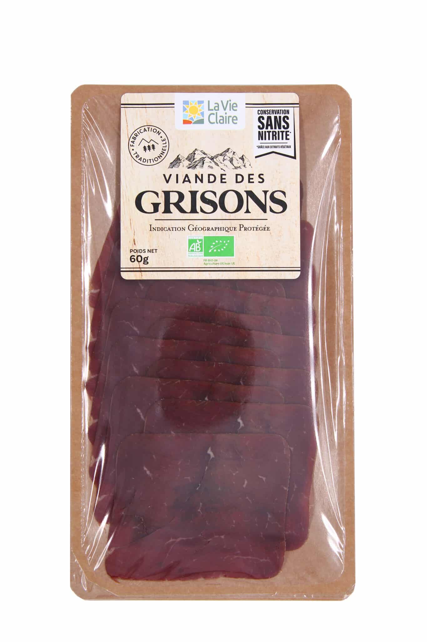 Viande des Grisons sans nitrite bio