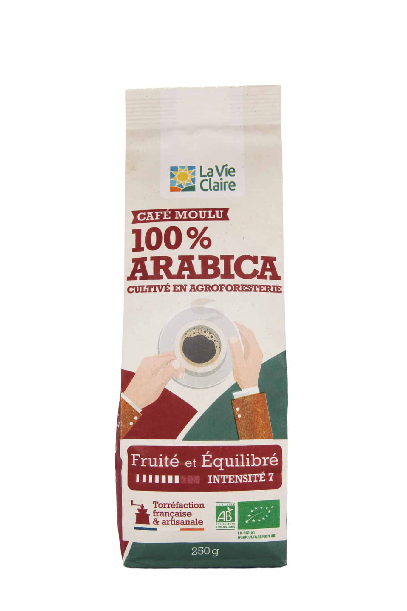 Café pur arabica moulu bio