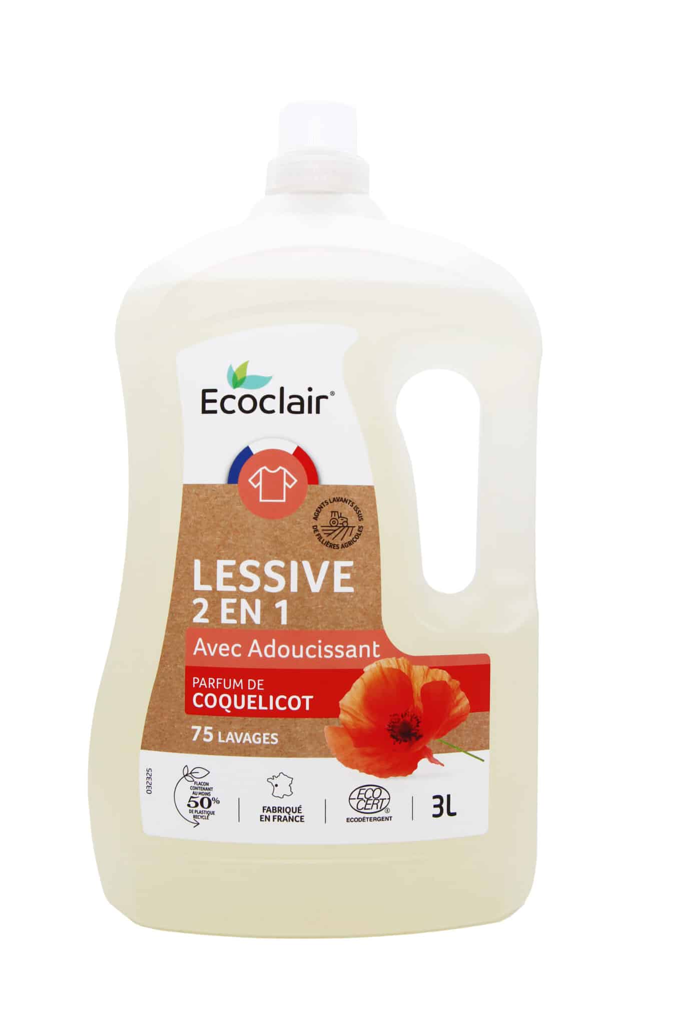 Lessive 2 en 1 avec assouplissant