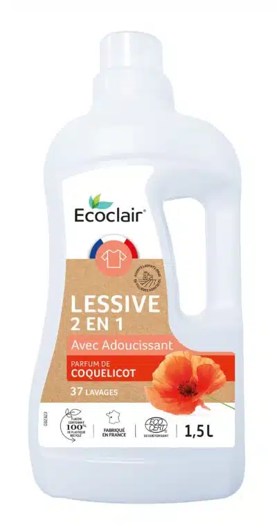 Lessive 2 en 1 avec assouplissant