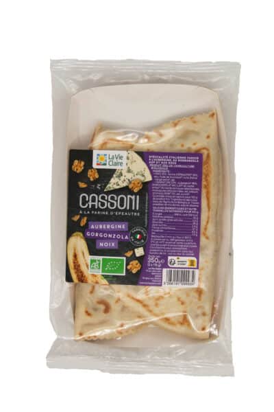 Cassoni à l'aubergine, au Gorgonzola AOP et aux noix
