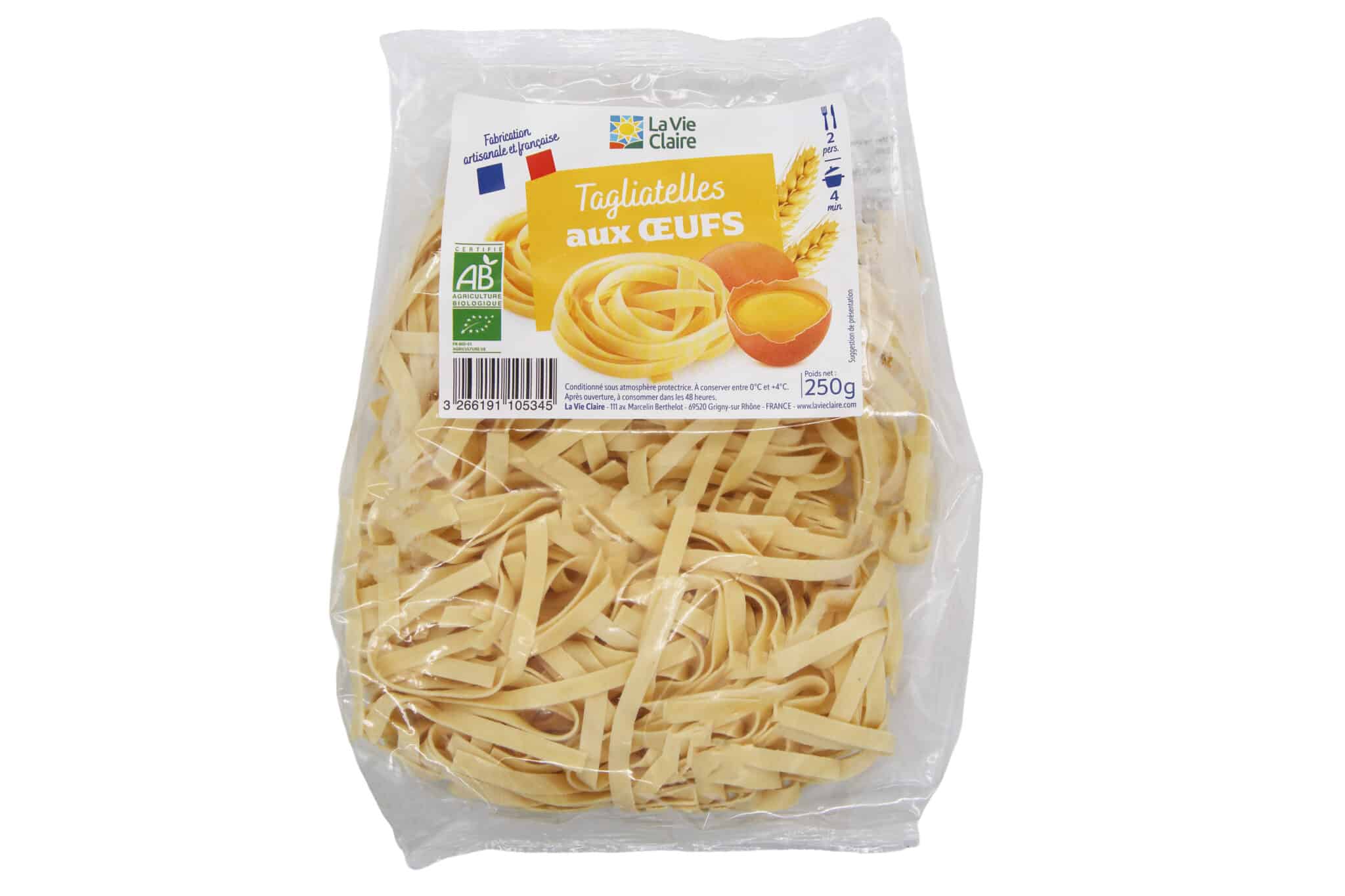 Tagliatelles aux ufs bio