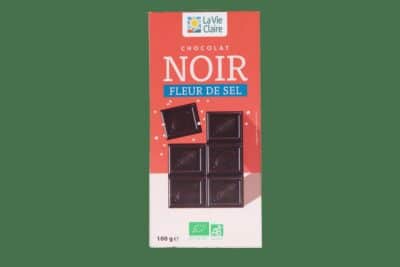 Tablette de chocolat noir à la fleur de sel