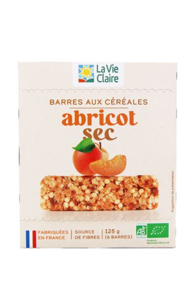 Barres de céréales à l'abricot bio
