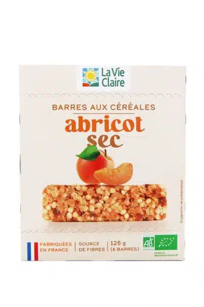Barres de céréales à l'abricot bio