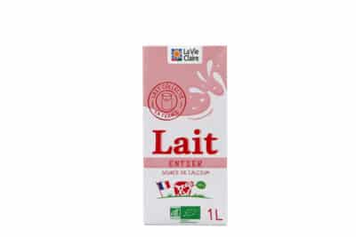 Lait entier bio
