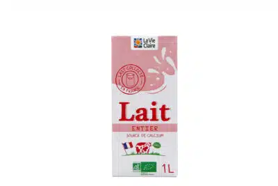 Lait entier bio