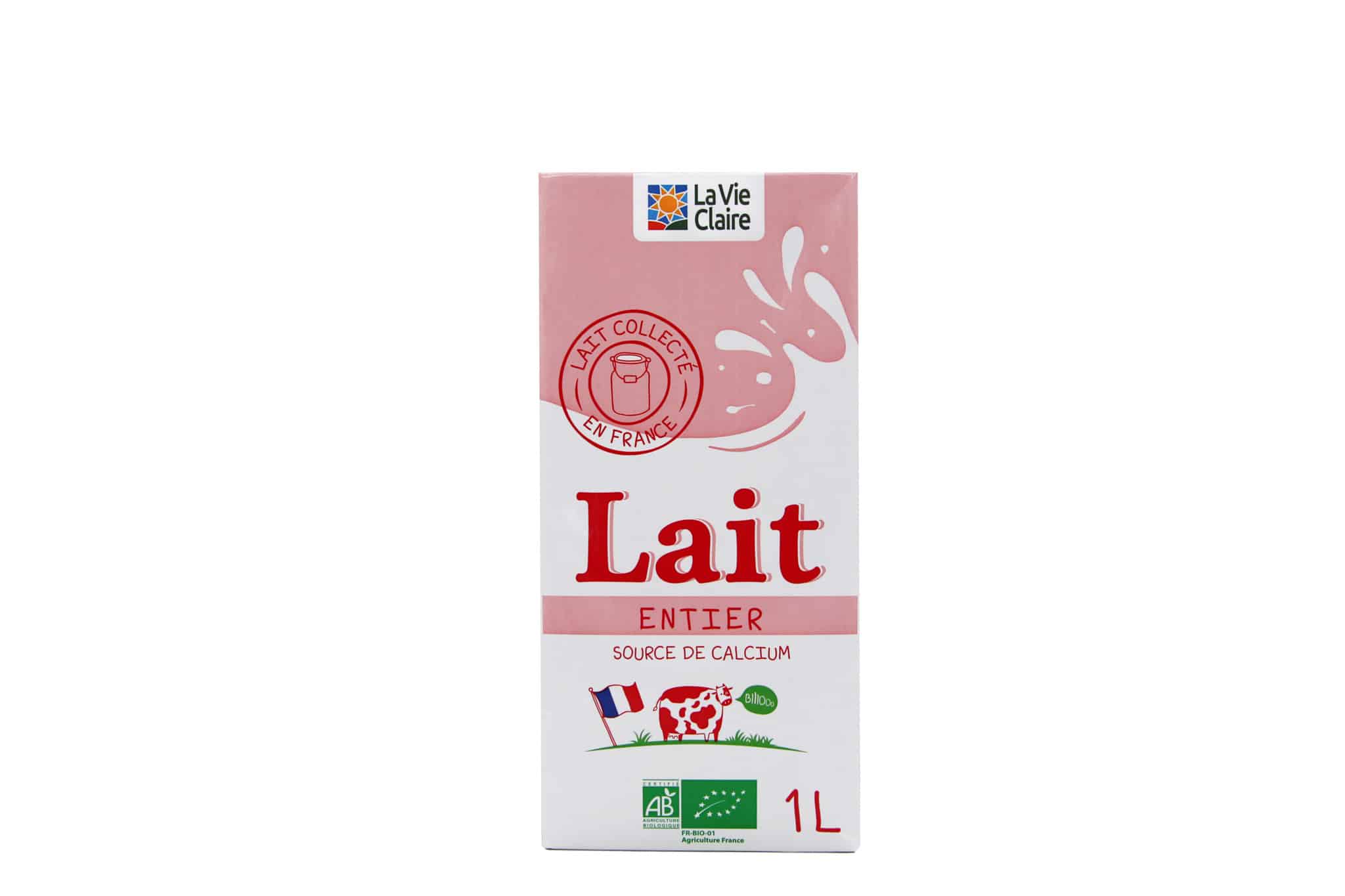 Lait entier bio