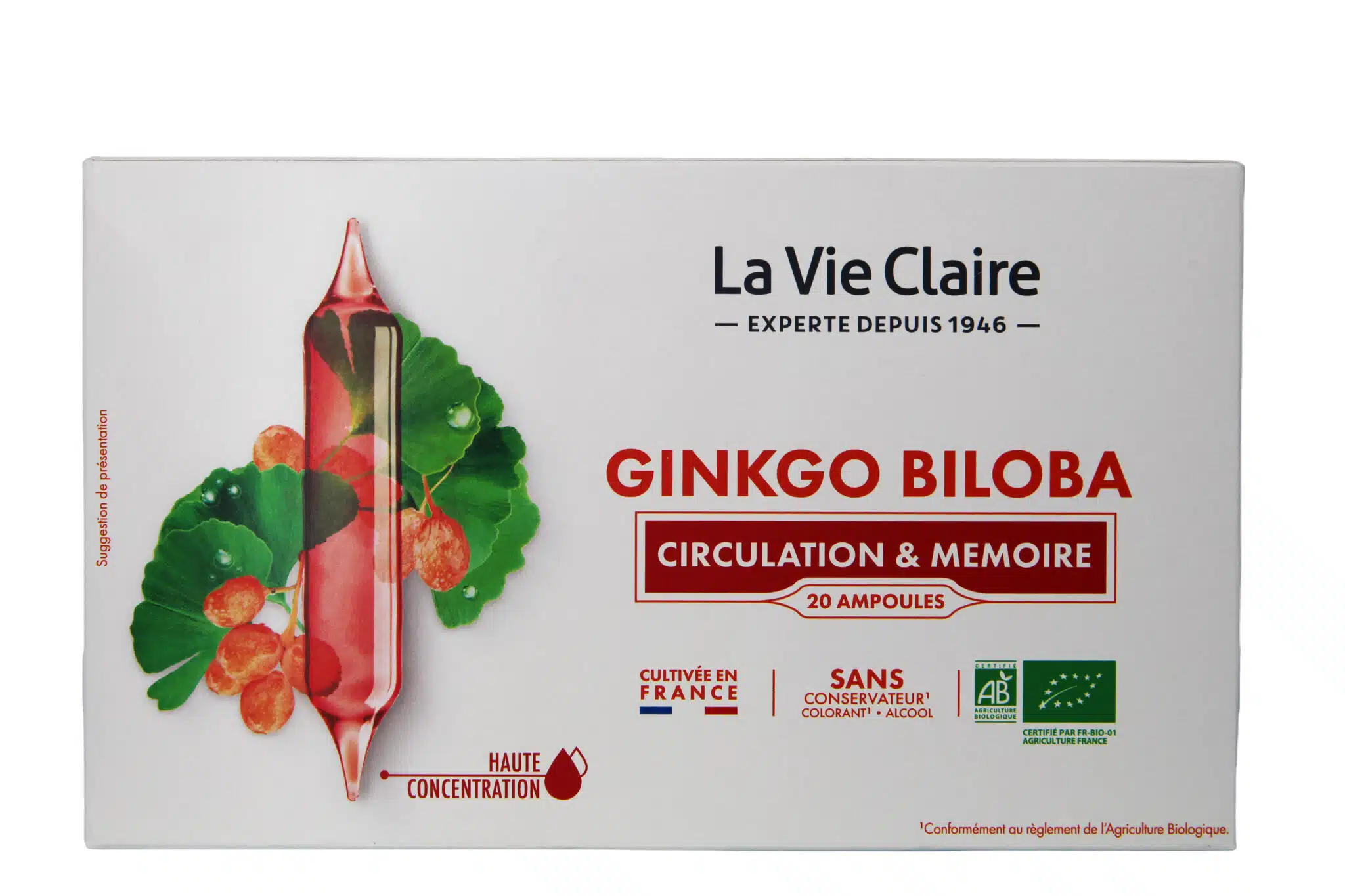 Ginkgo biloba - 20 ampoules bio