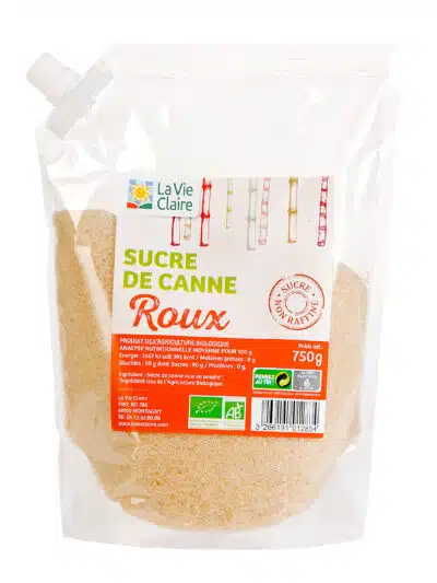 Sucre de canne roux bio