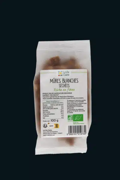 Mûre blanche sechée biologique