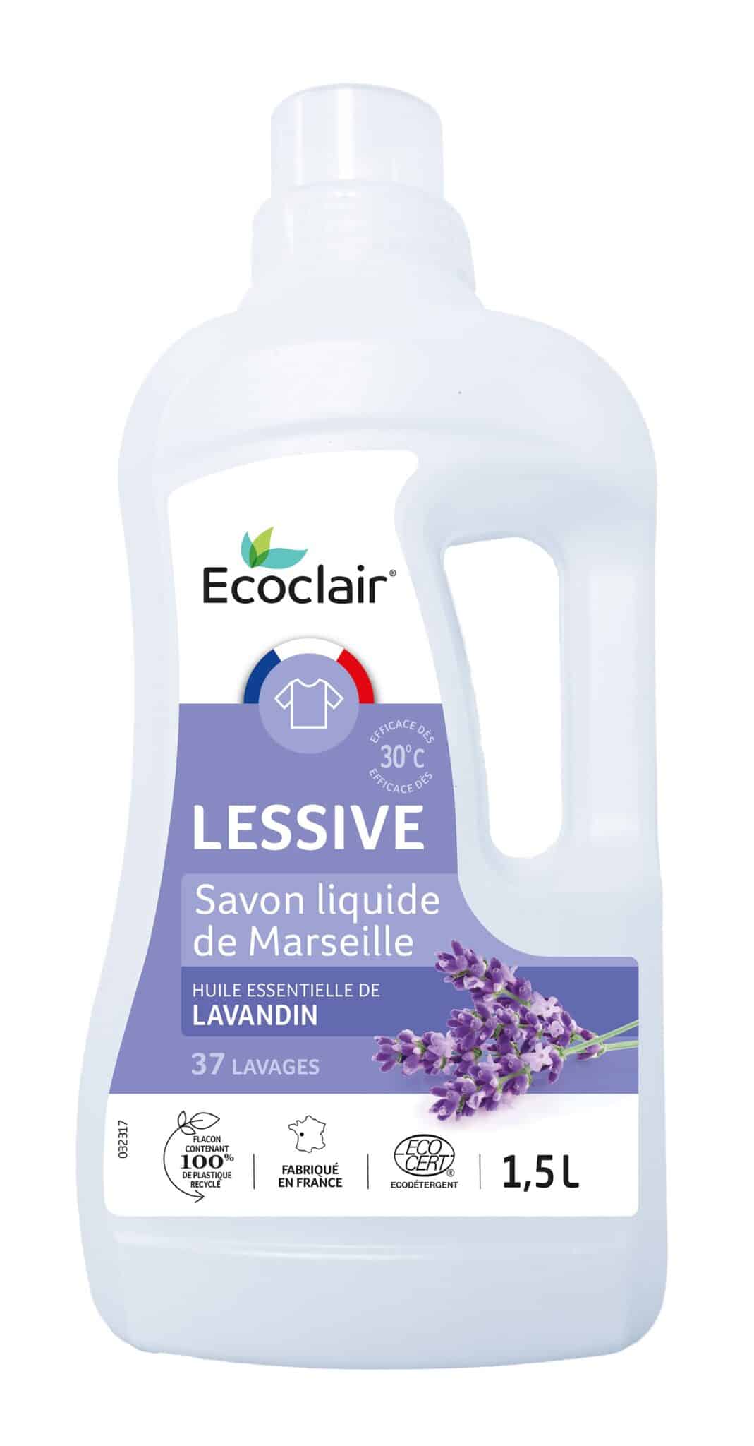 Lessive à l'huile essentielle de lavandin