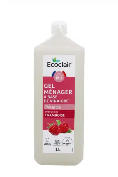 Gel vinaigre ménager parfum de framboise