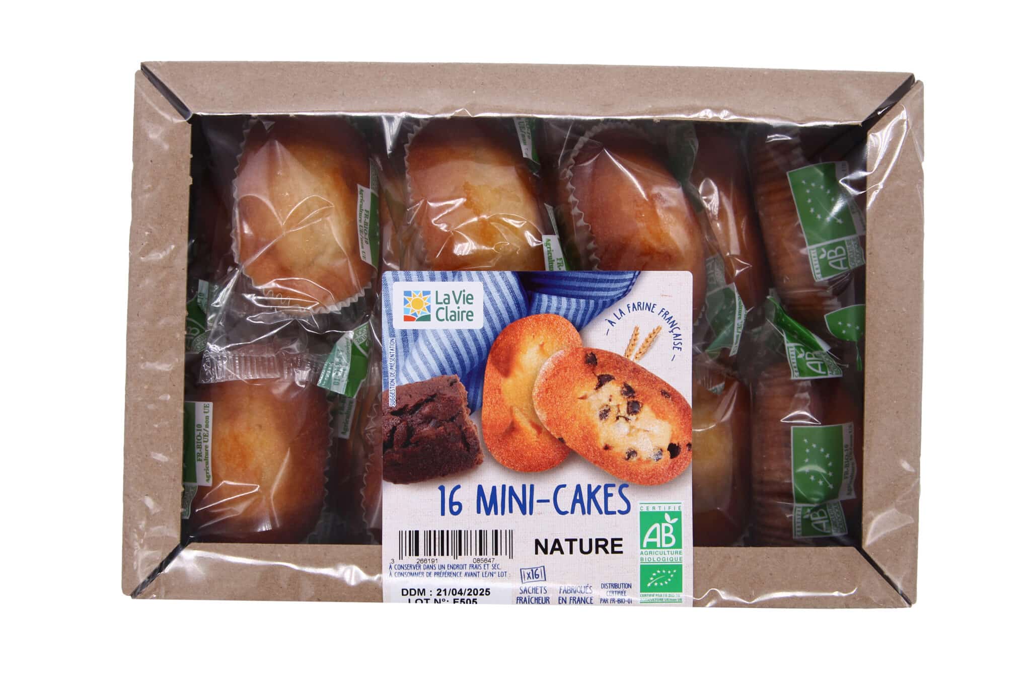 Plateau de mini cakes nature bio