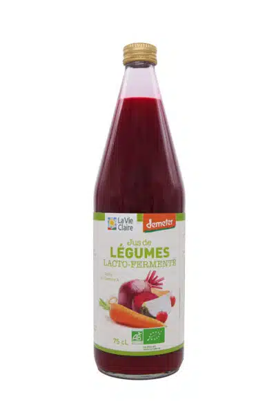 Jus de légumes lacto-fermentés bio