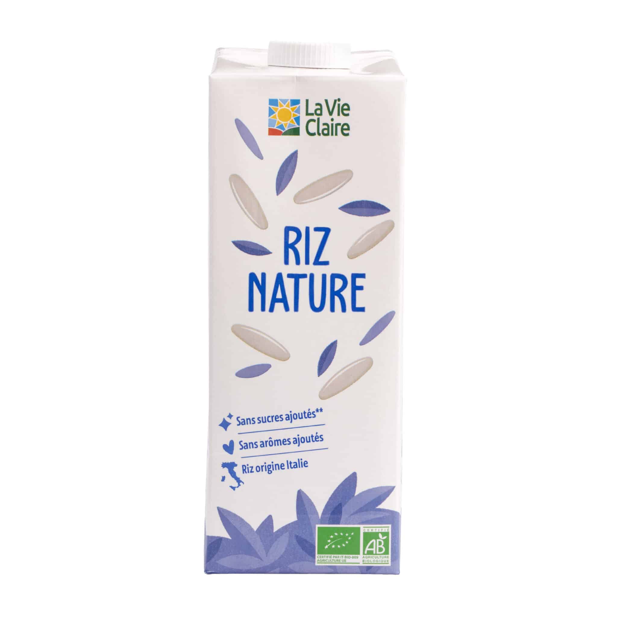 Boisson au riz nature bio