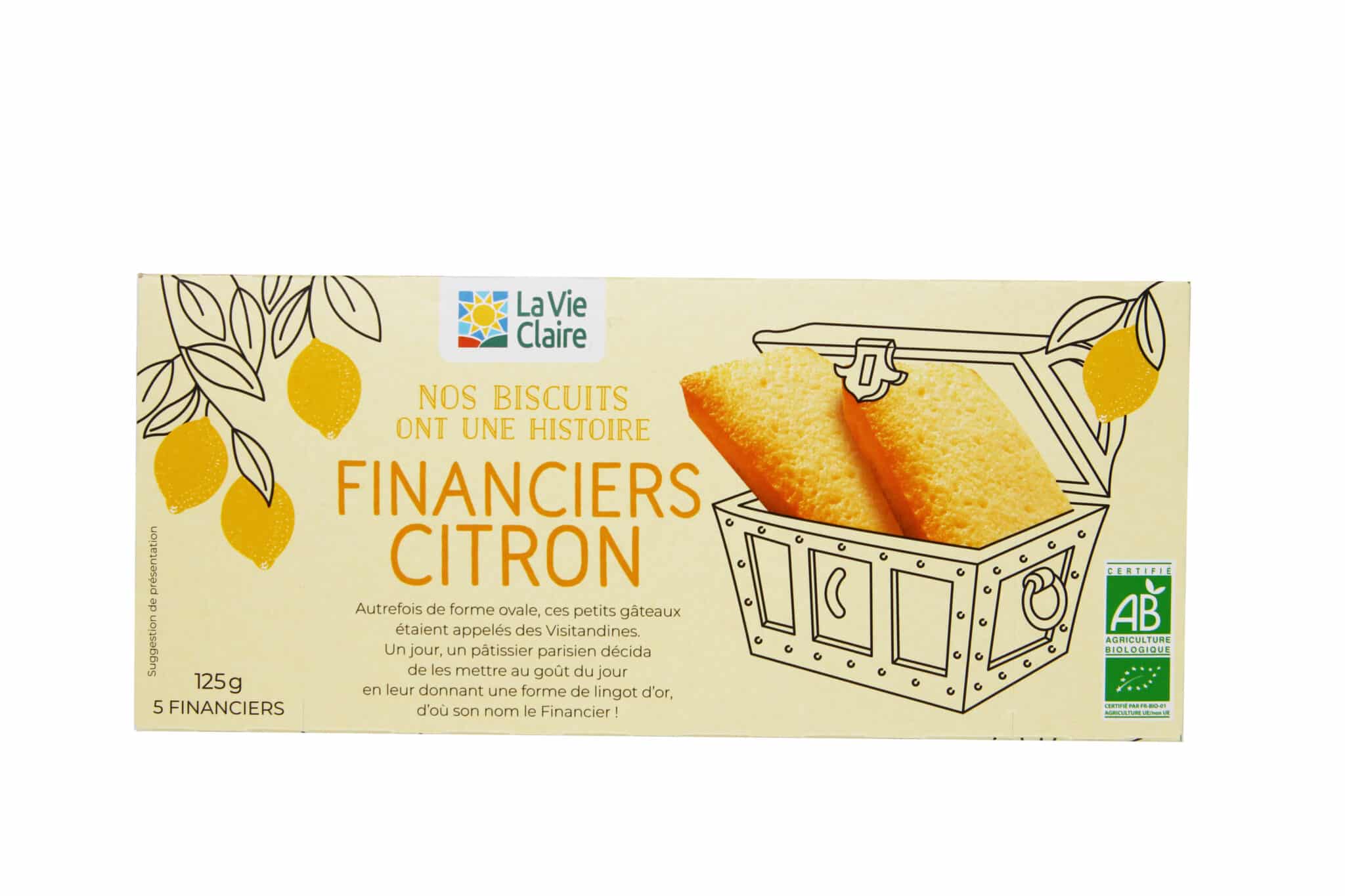 Financiers pur beurre aux écorces de citron