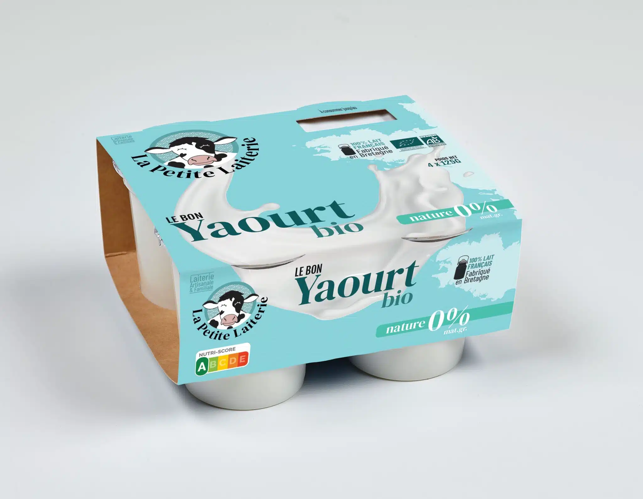 Yaourt ½ écrémé nature 0% bio