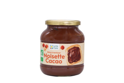 Pate à tartiner noisette cacao sans huile de palme