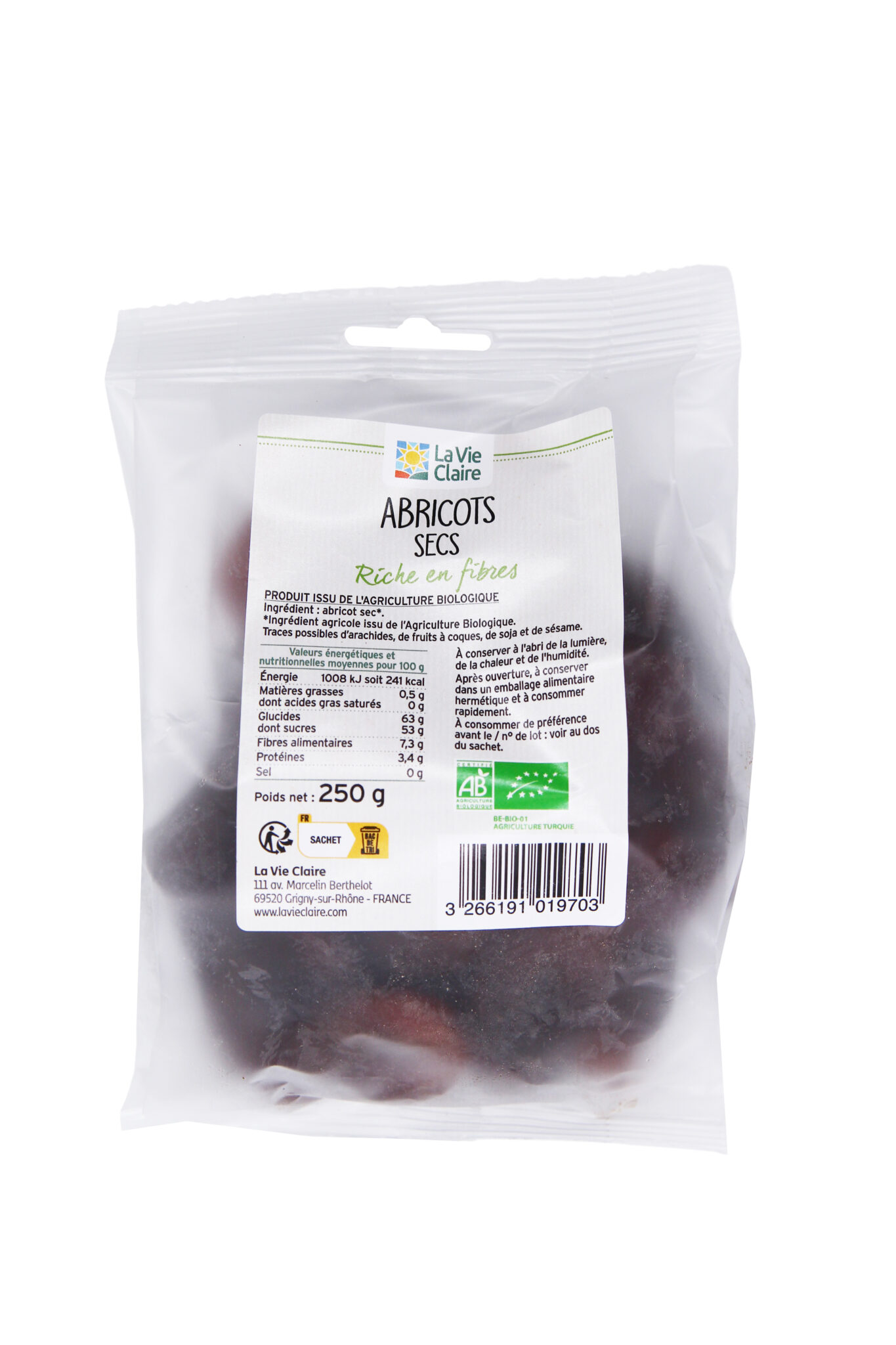 Abricot sec biologique