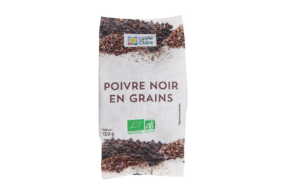 POIVRE NOIR grains sachet économique 150g*