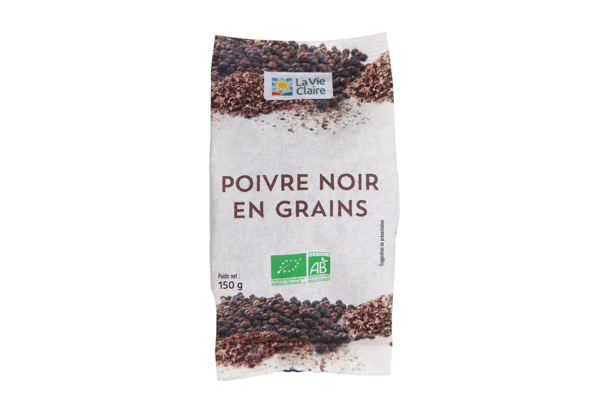 POIVRE NOIR grains sachet économique 150g*
