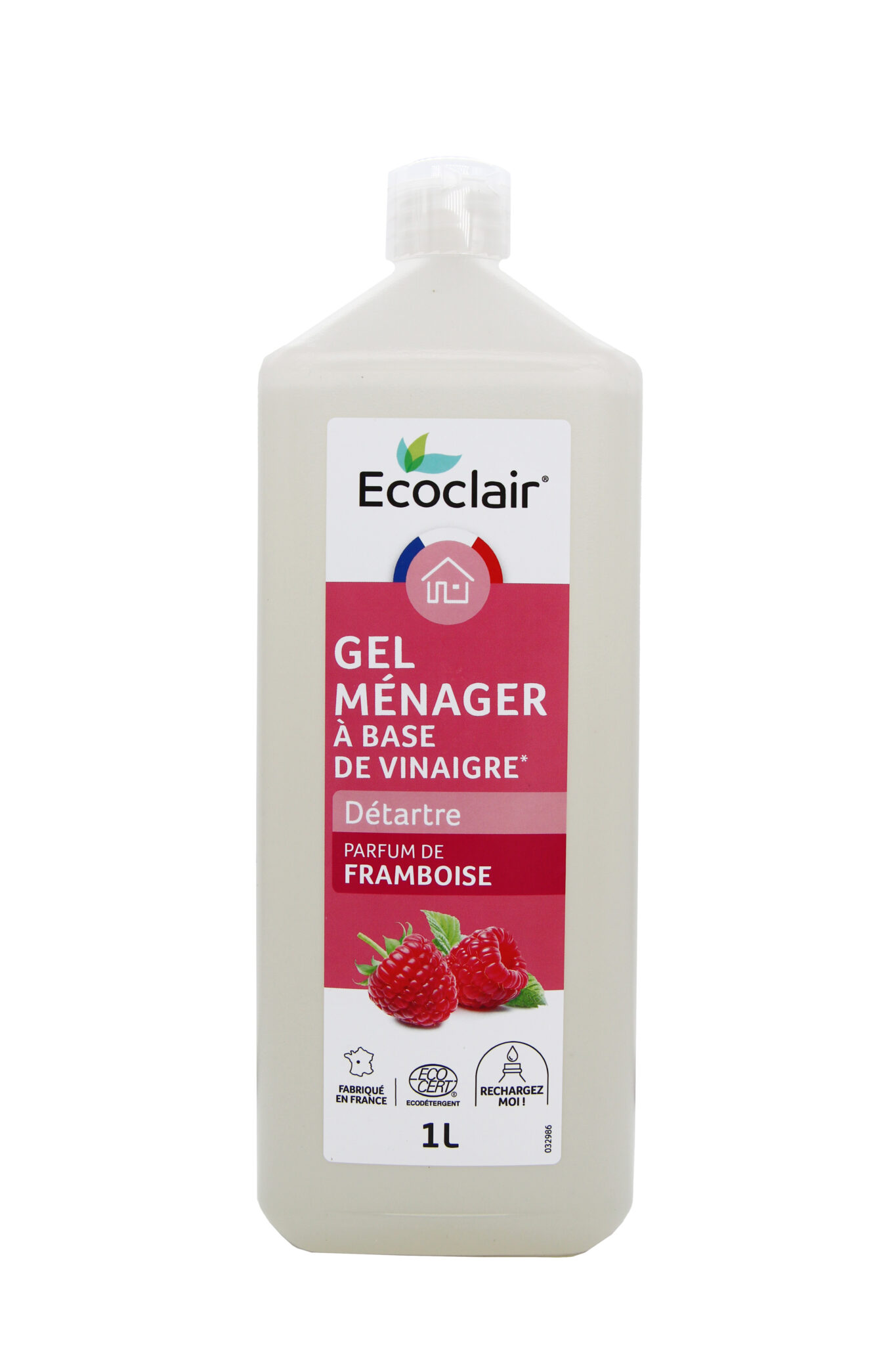 Gel vinaigre ménager parfum de framboise