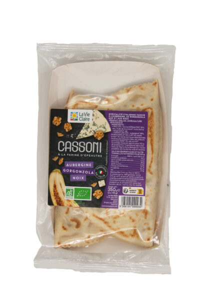 Cassoni à l'aubergine, au Gorgonzola AOP et aux noix