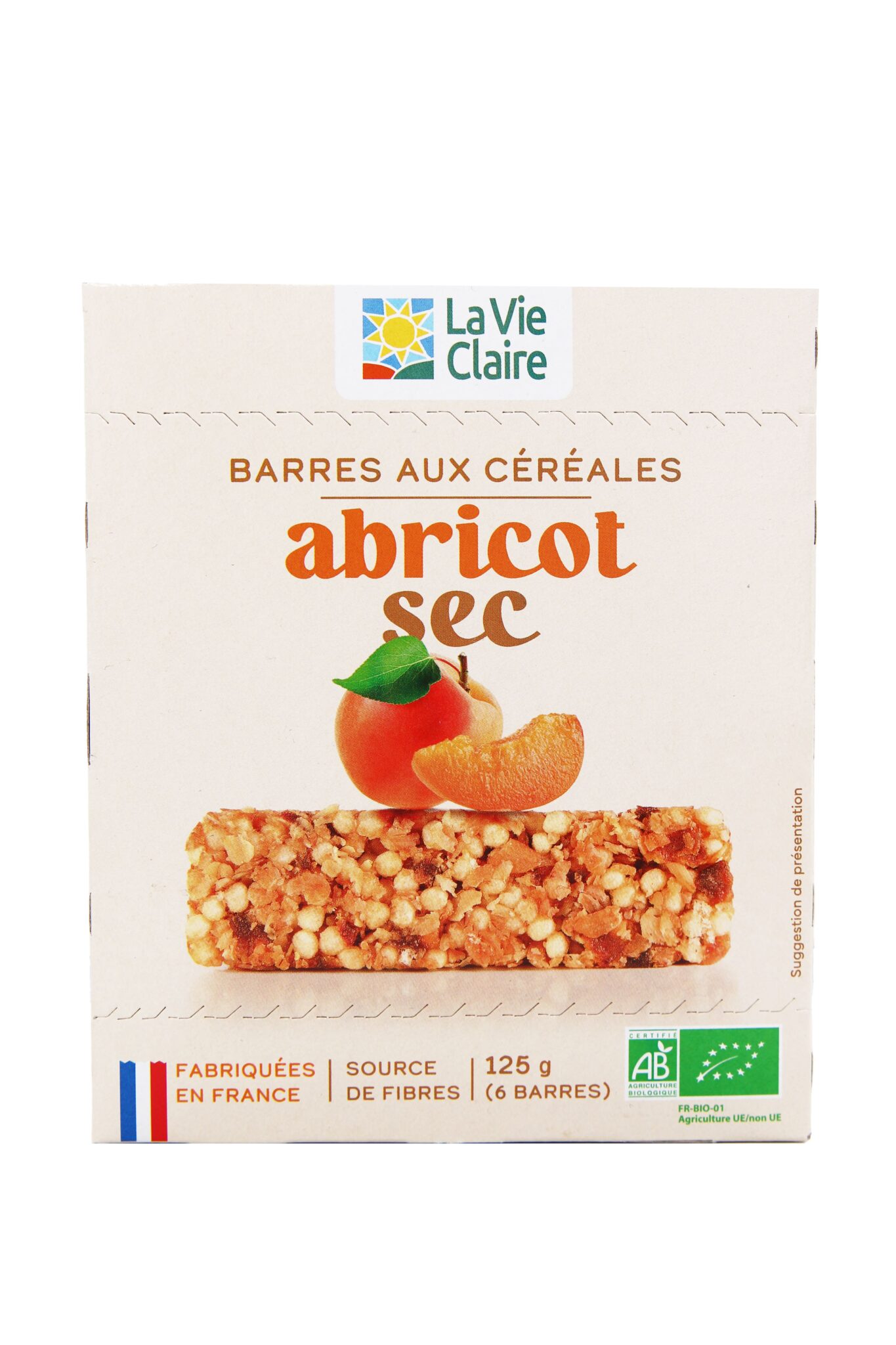 Barres de céréales à l'abricot bio