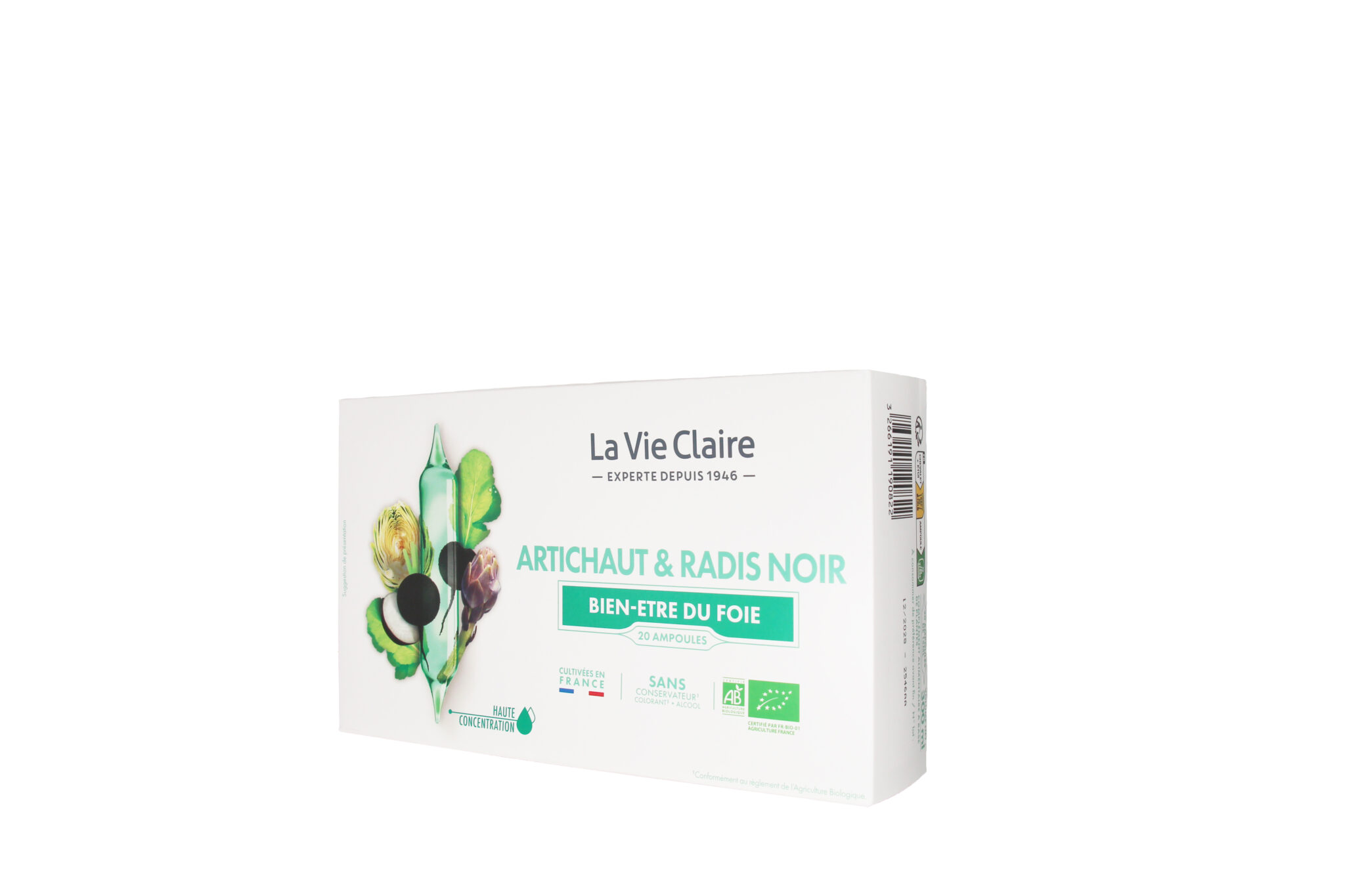 Artichaut & radis noir  20 ampoules bio
