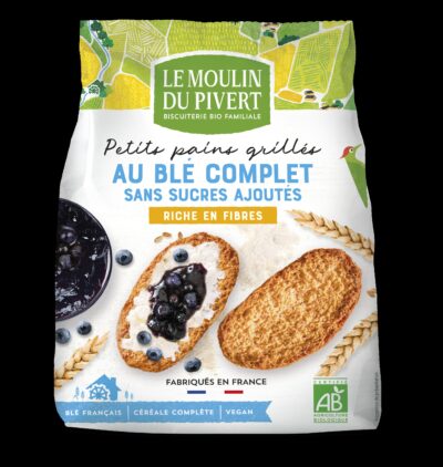Petit pains grillés sans sucres ajoutés BIO