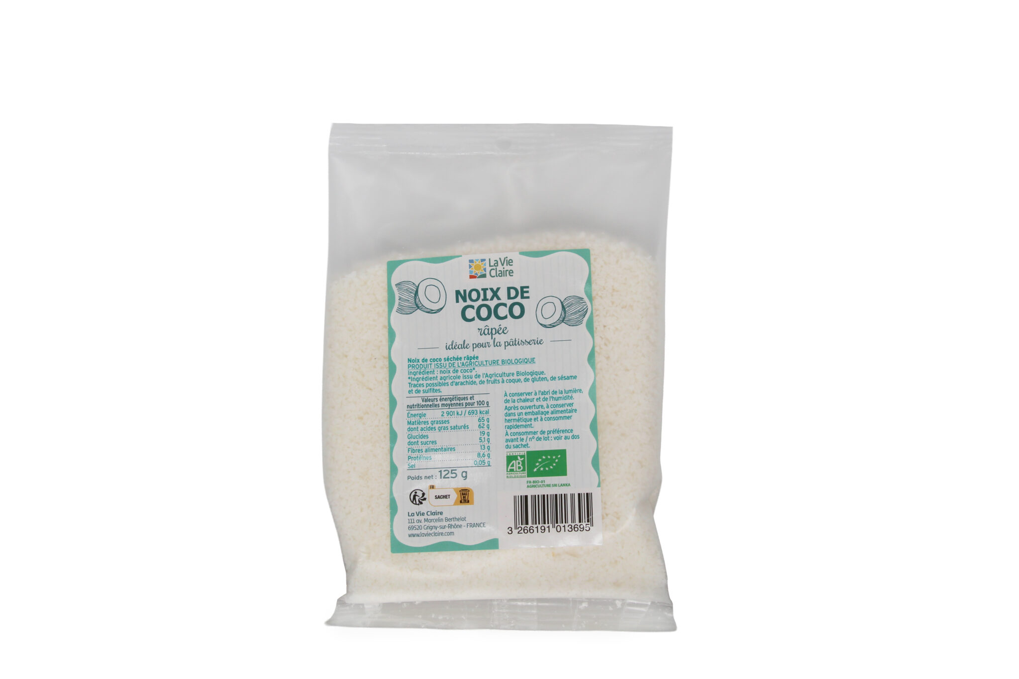 Noix de coco râpée bio