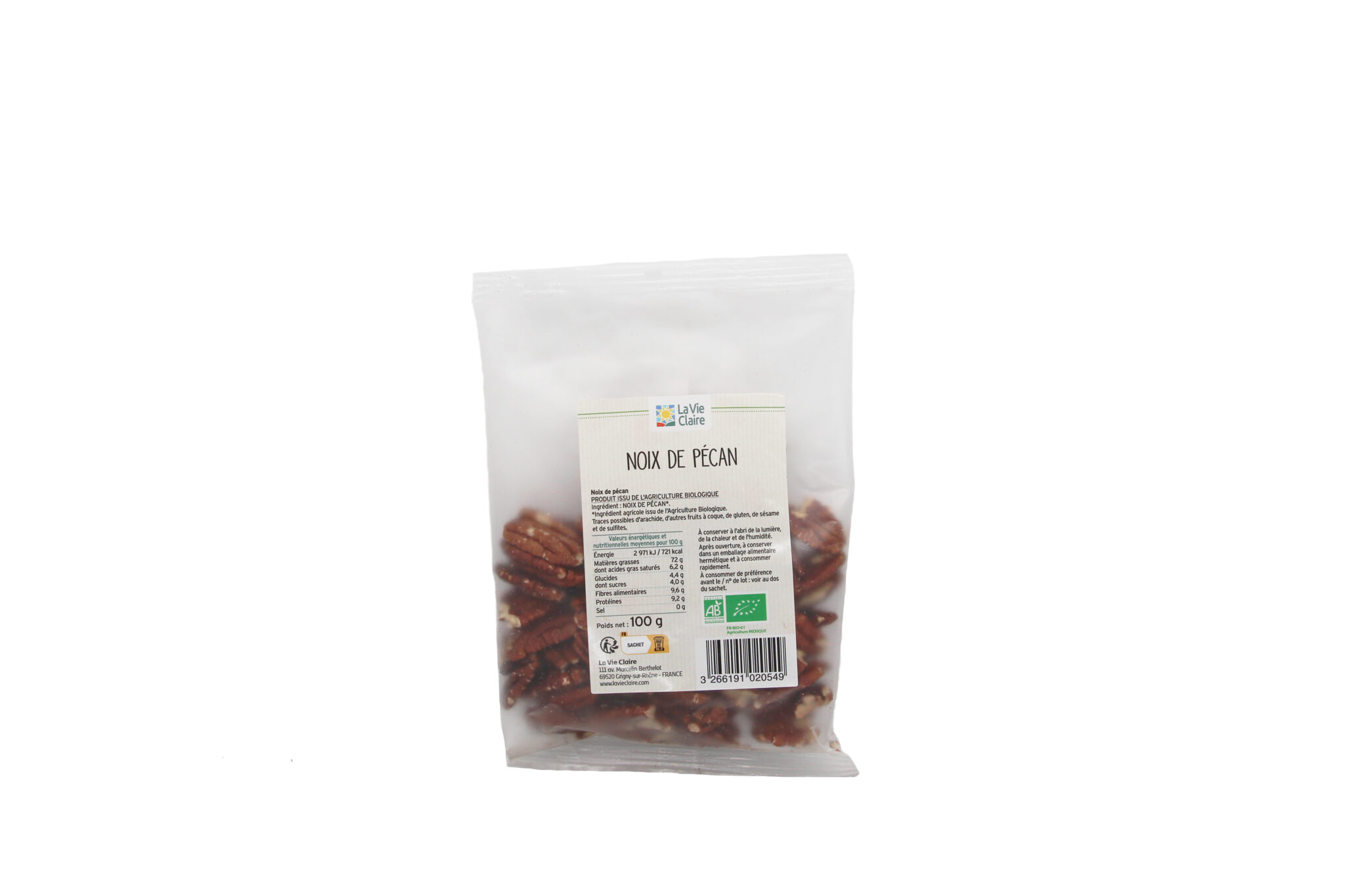 Noix de pécan bio