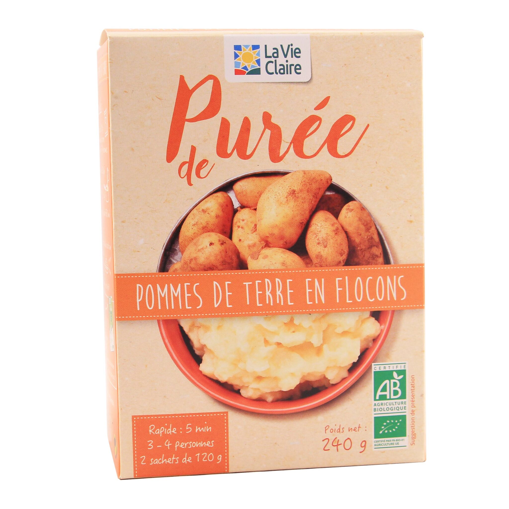 Purée de pommes de terre bio