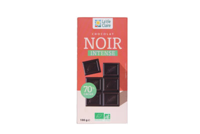 Tablette de chocolat noir 70% bio
