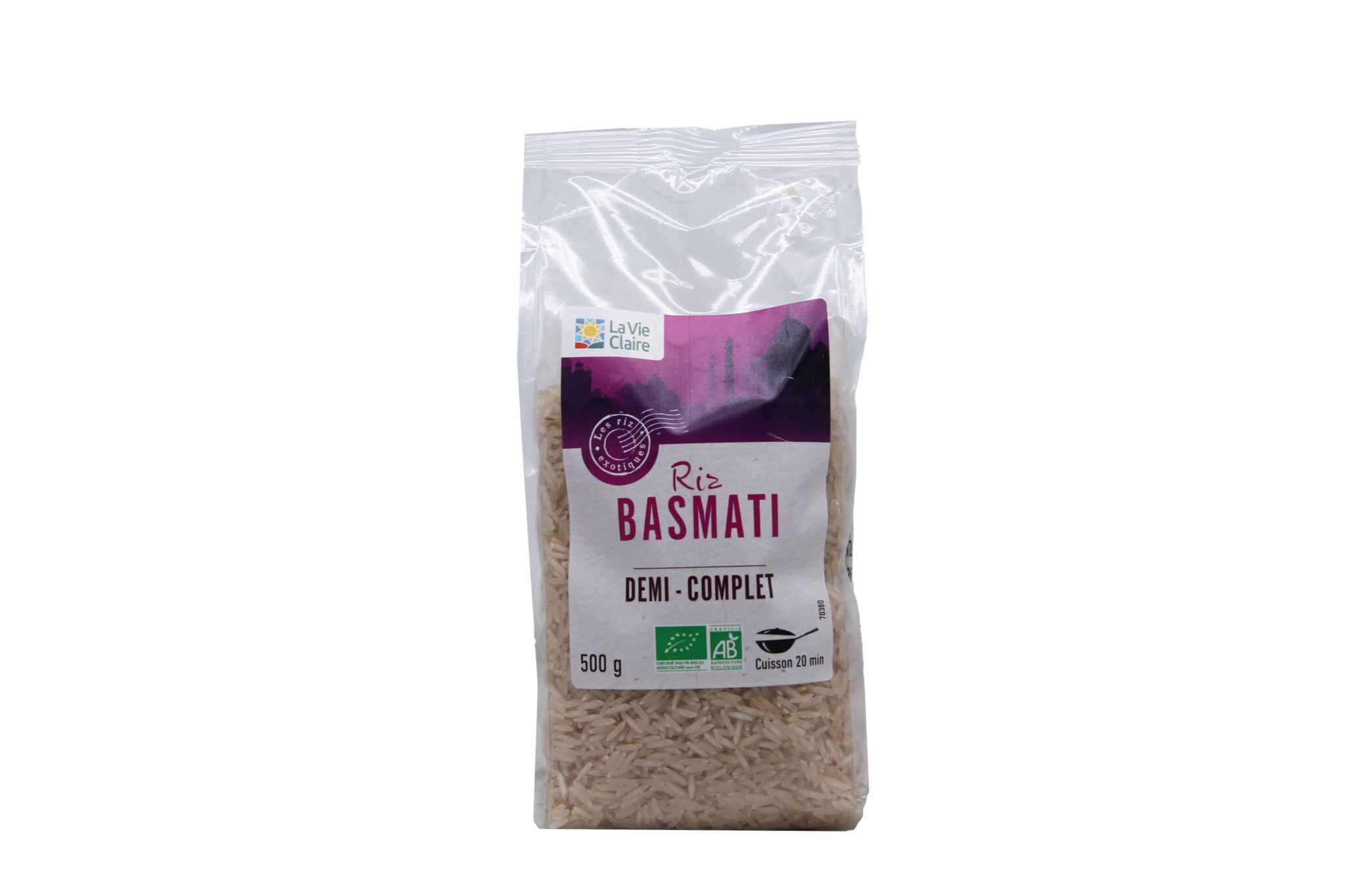 Riz basmati demi-complet bio