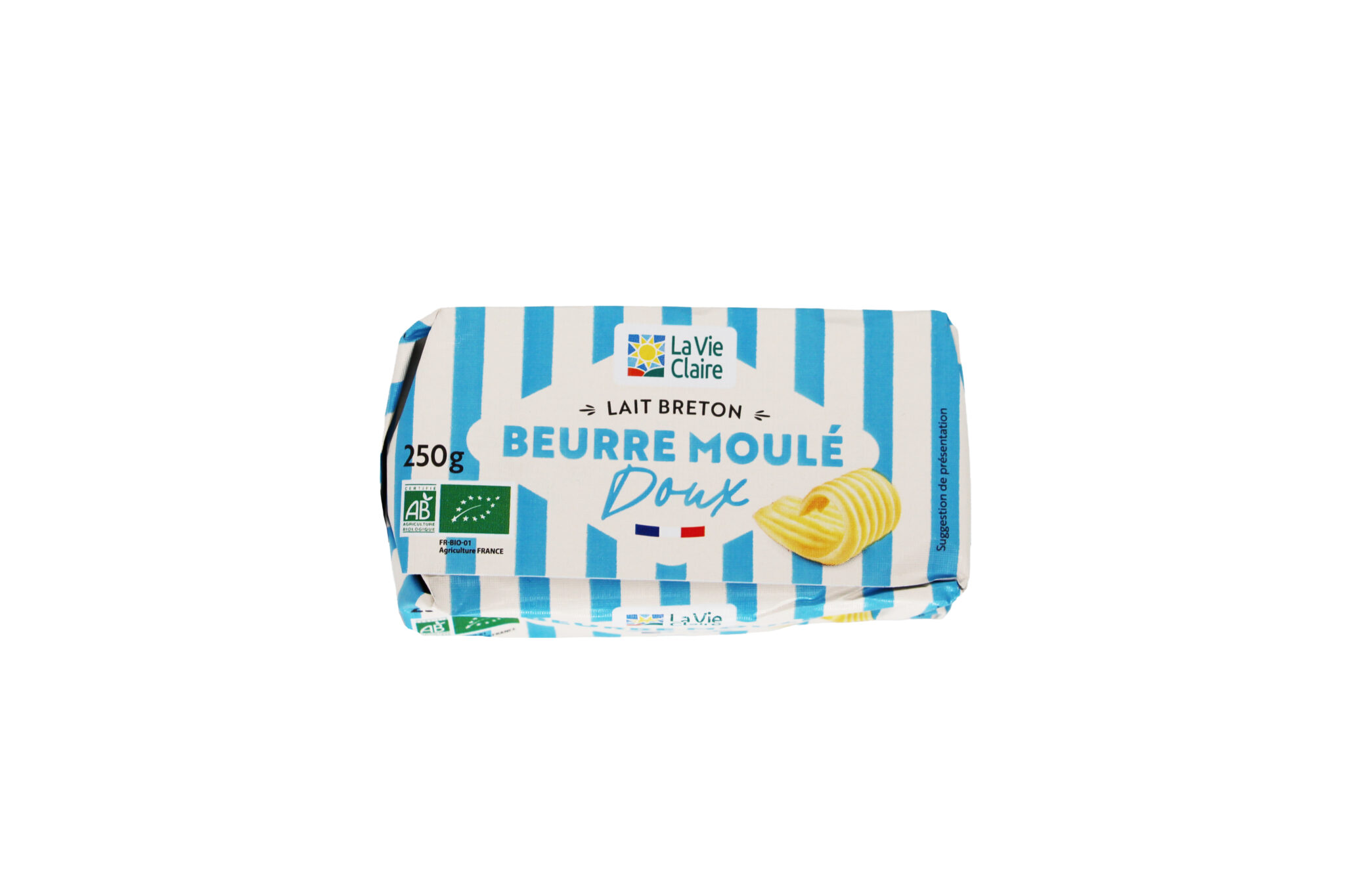 Beurre doux moulé bio
