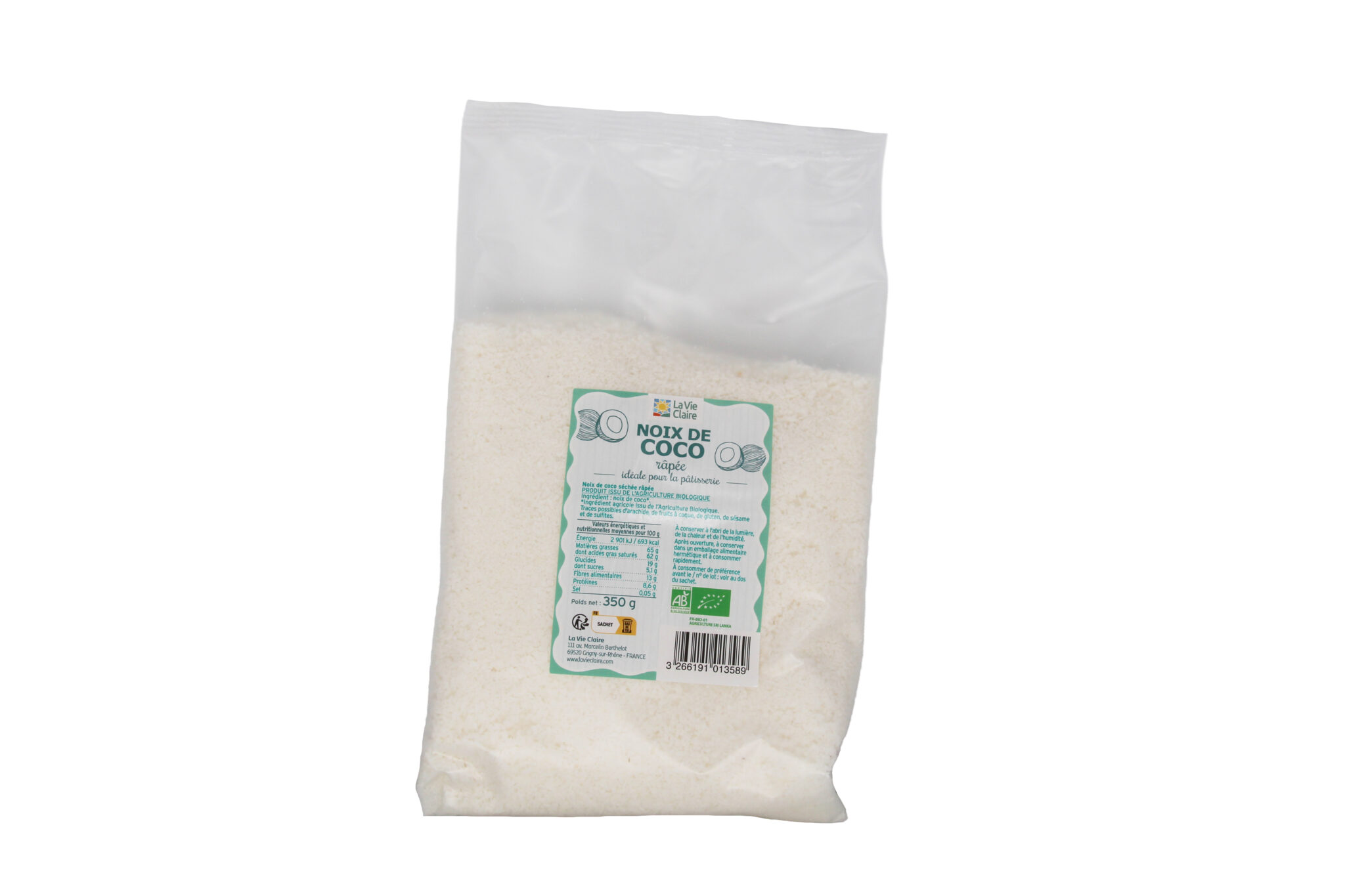 Noix de coco râpée bio