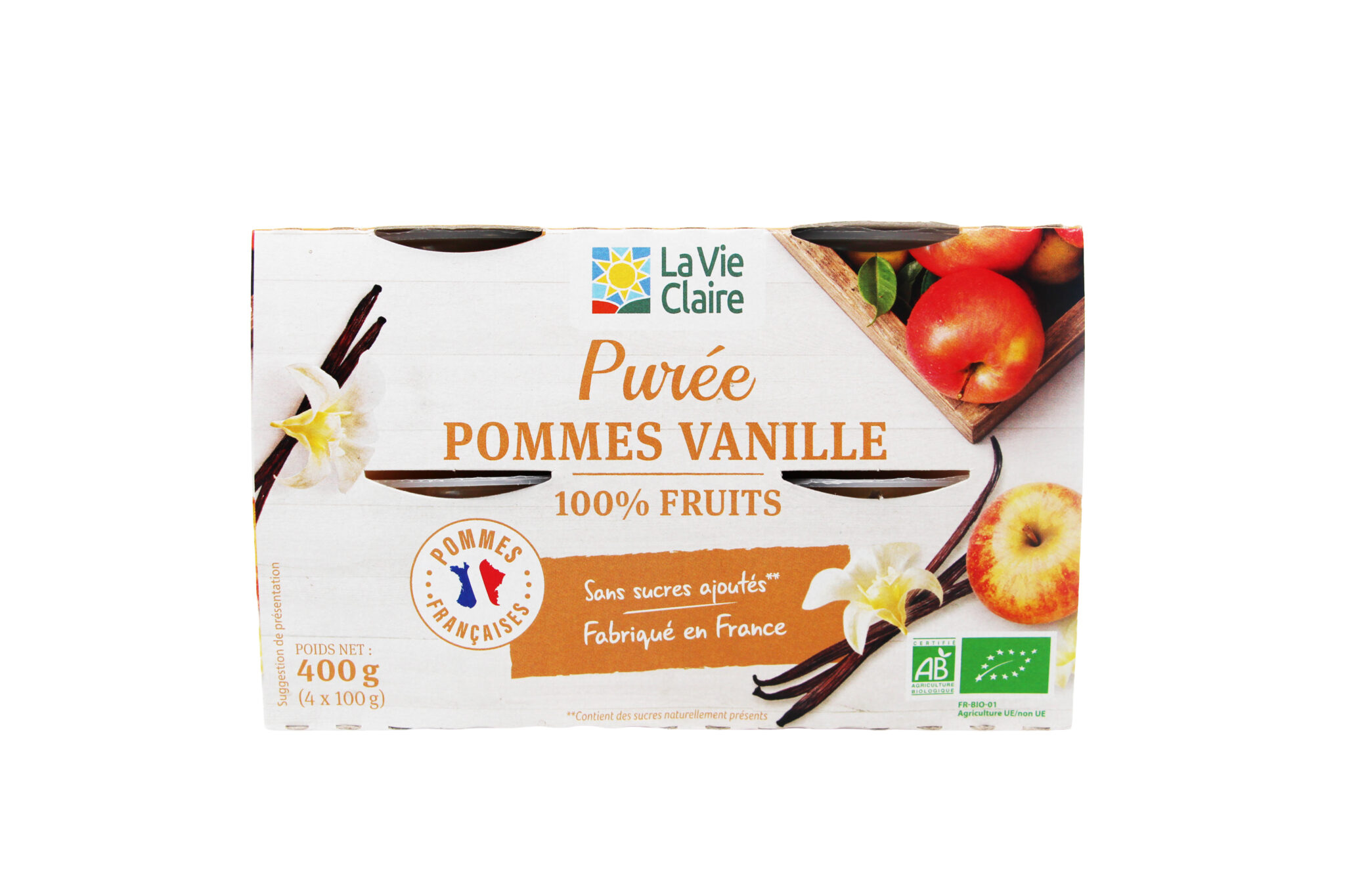 PUREE COUPELLE POM VANILLE X4