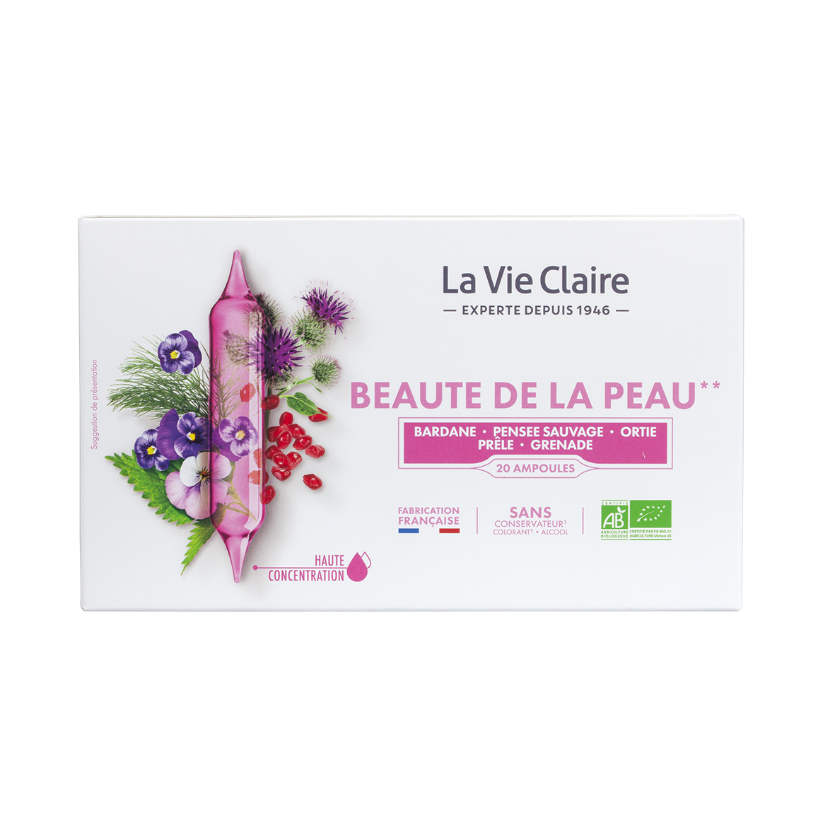 Beauté de la peau - 20 ampoules bio