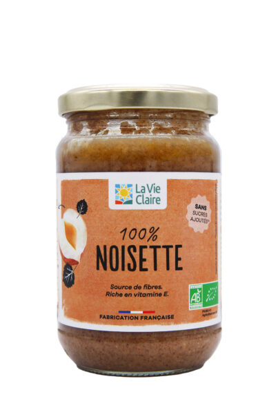 Purée de noisettes bio