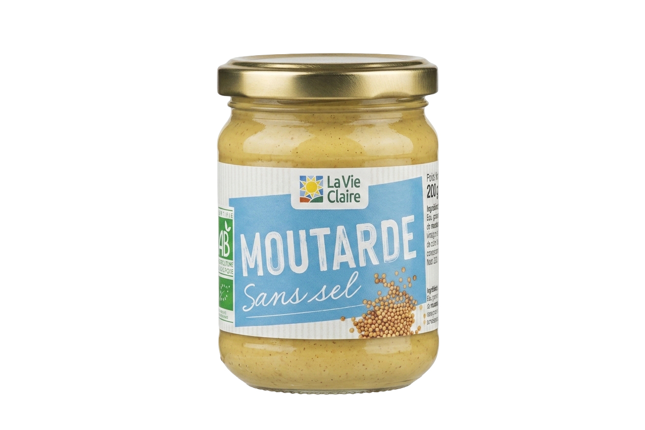 Moutarde sans sel bio