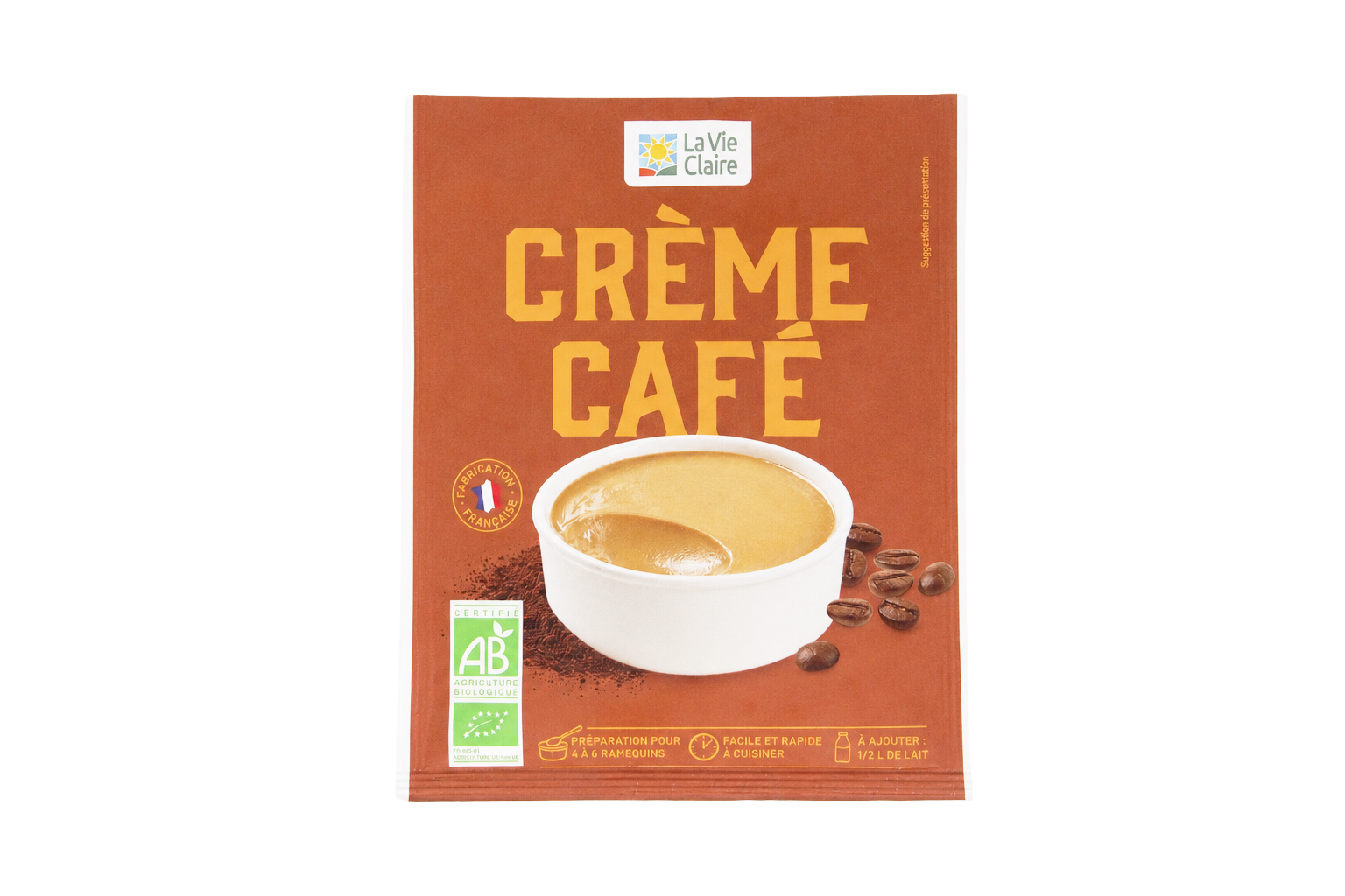 Préparation crème café Bio