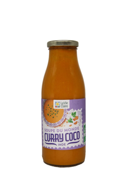 Soupe curry coco bio