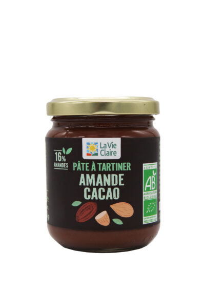 Pâte à tartiner amande cacao bio