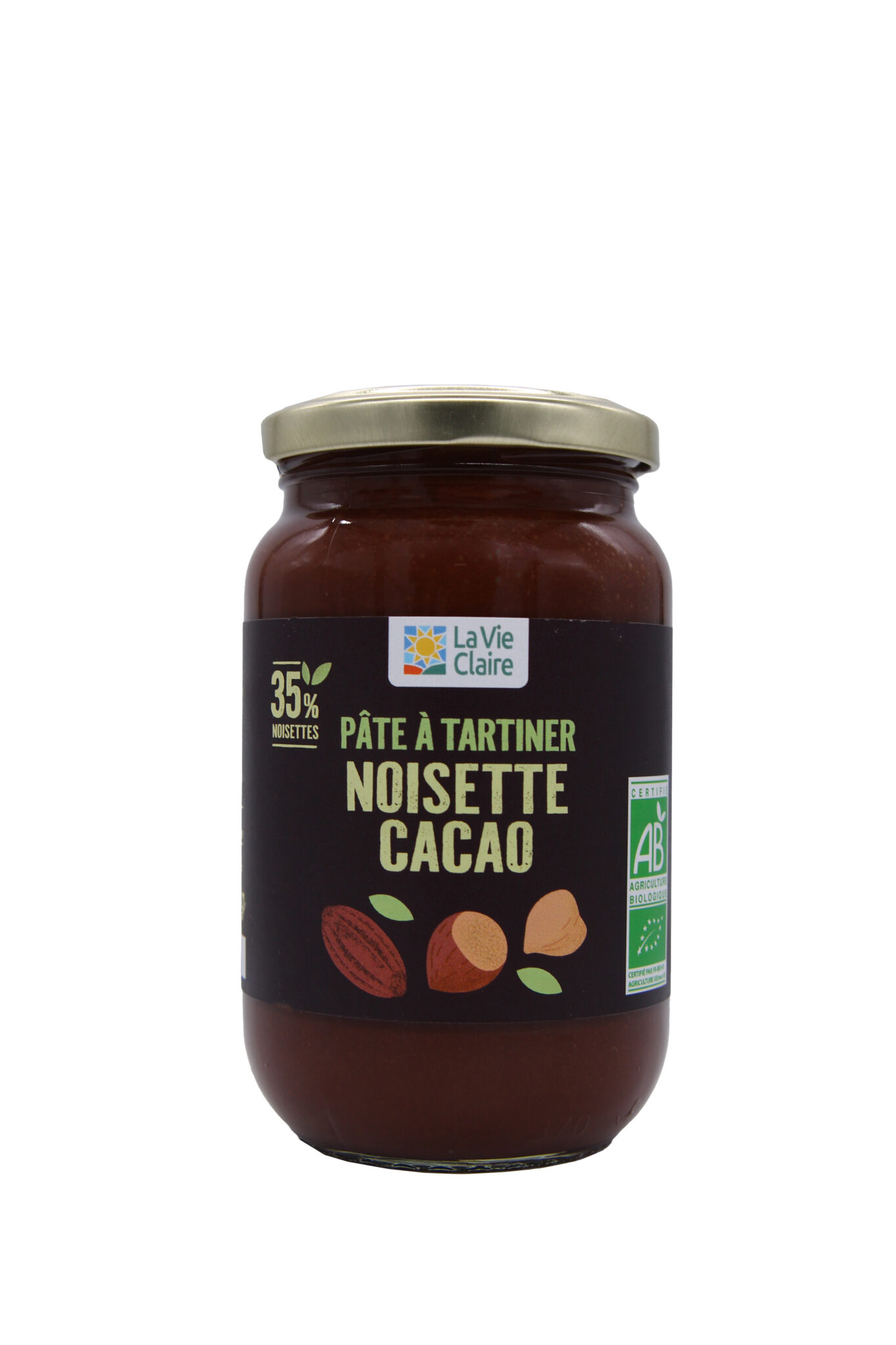 Pâte à tartiner noisette cacao bio