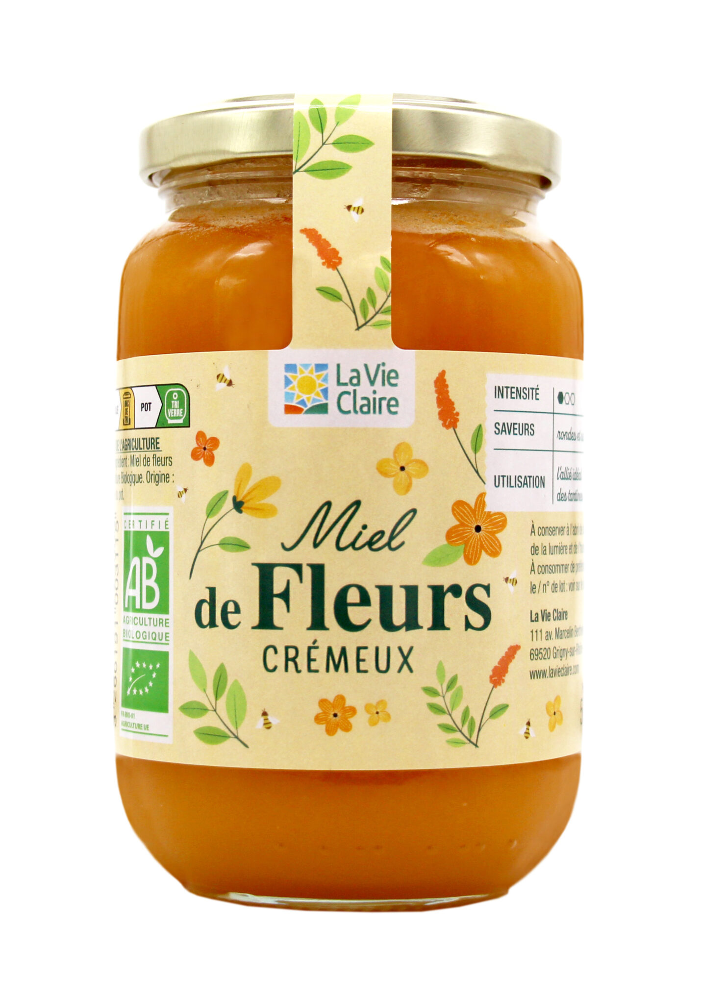Miel de fleurs crémeux