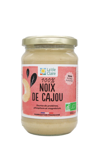 Purée de noix de cajou bio