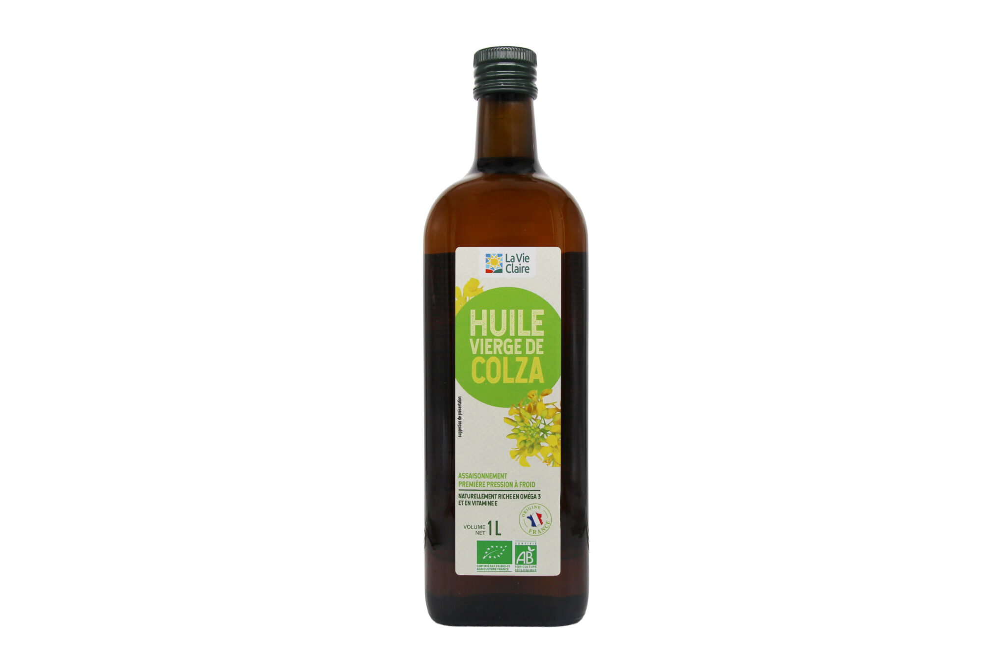 Huile de colza vierge bio